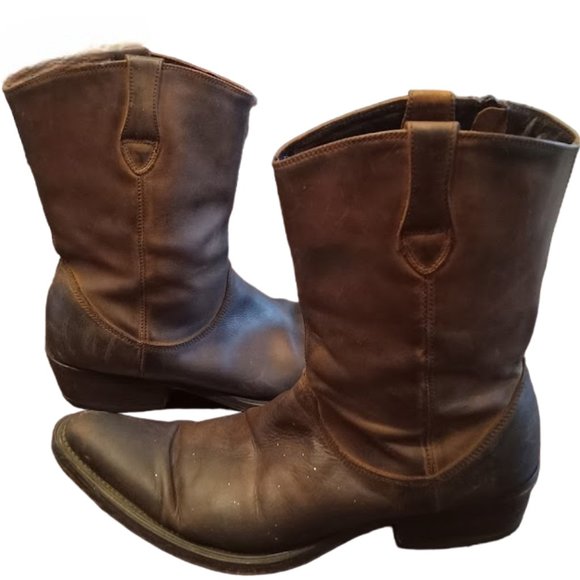 GUC | HTF "P Custer" | 🤠👢Cowboy Boots👢🤠 | Dark Brown | Men's | Size: 10.5 - Picture 3 of 16